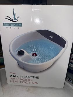 Serenity Home Soak N’ Soothe Heat Foot Spa