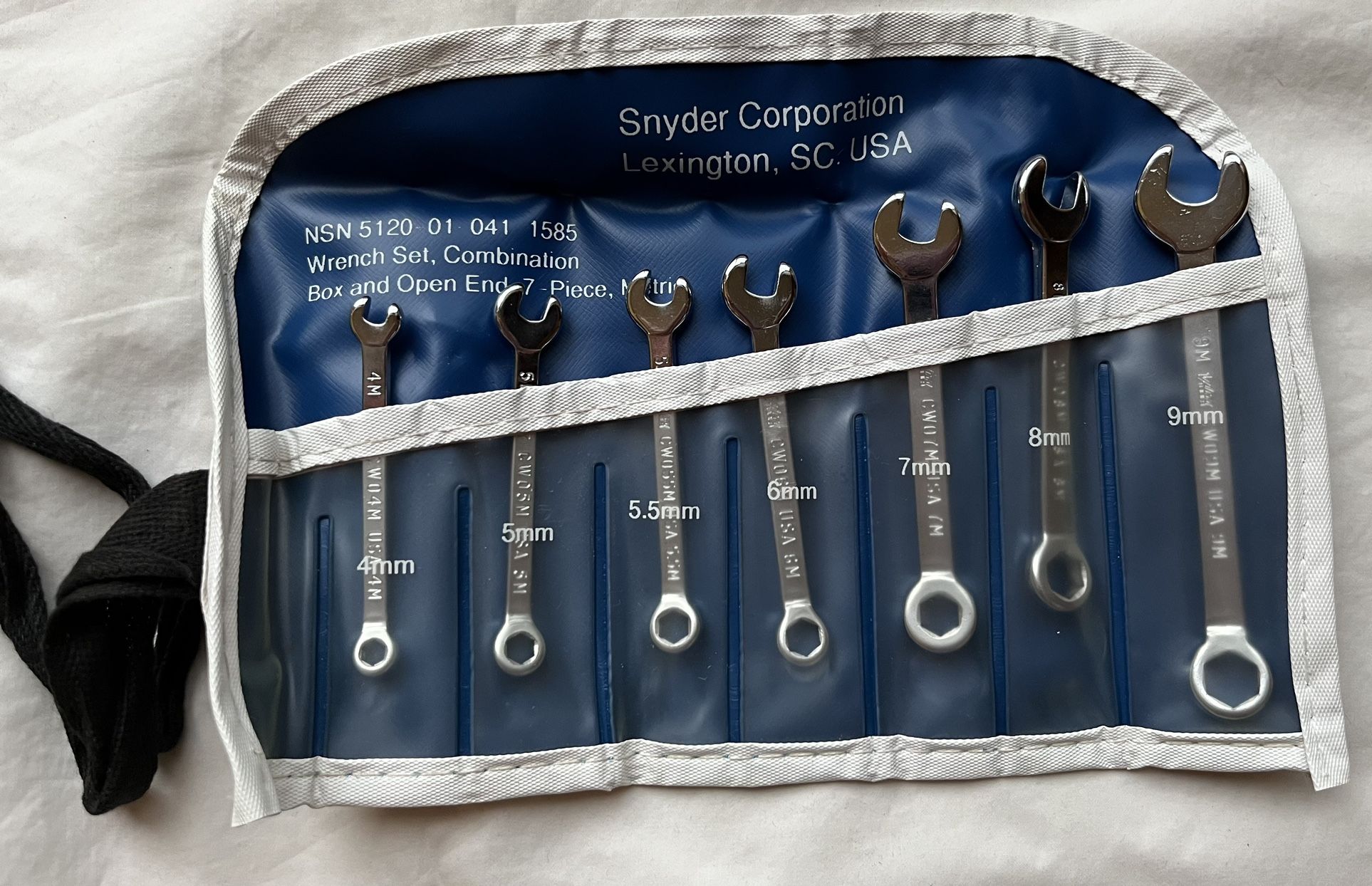 Synder Corporation Wrench Set Combination Box 7-Piece Set