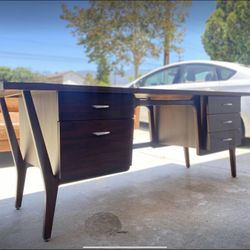 Joybird Xavier desk walnut MCM mid century modern for Sale in