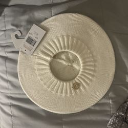 White Michael Kors Beret 