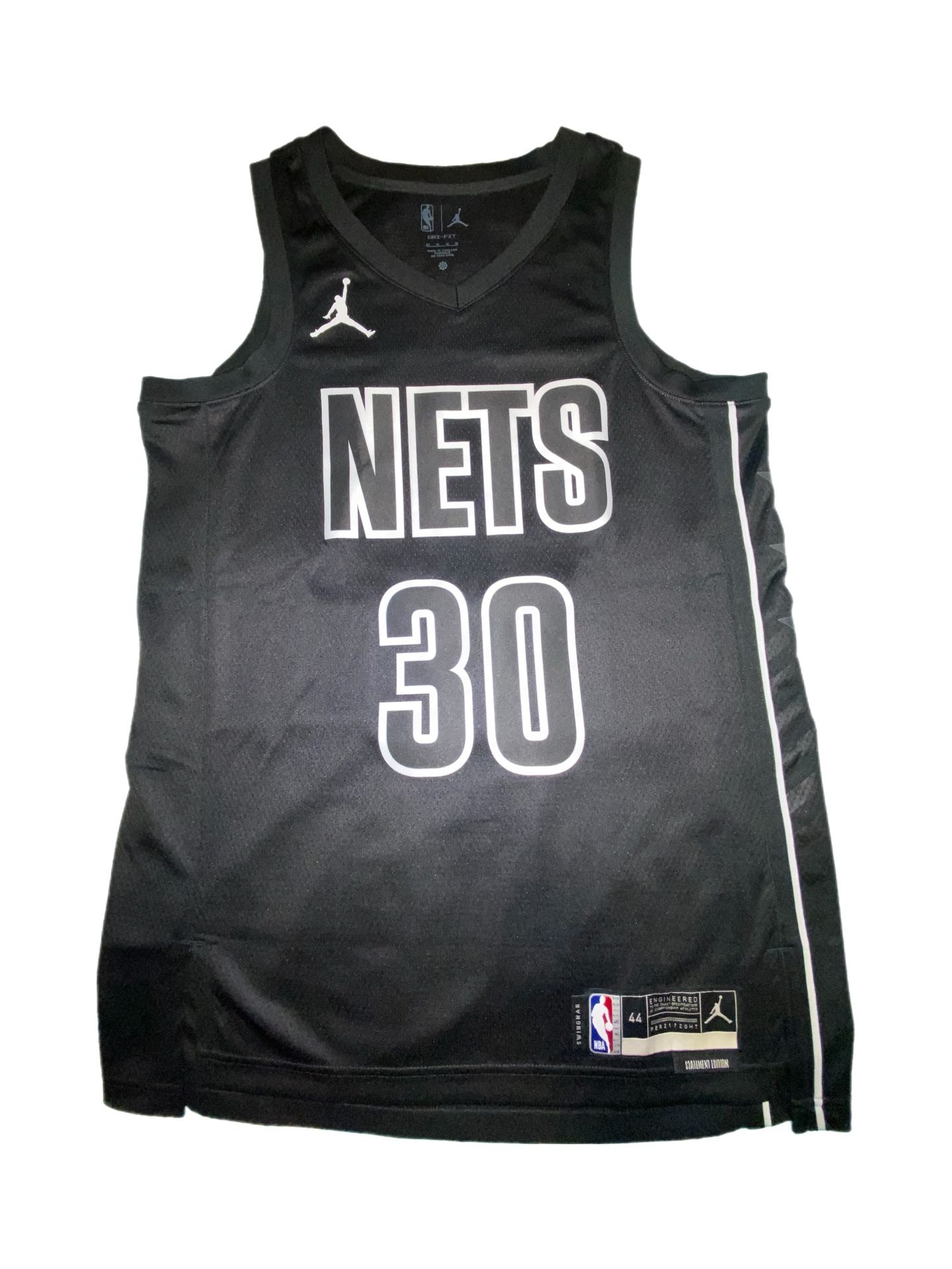 Brooklyn Nets Seth Curry Jordan Swingman Statement Edition Jersey (Size 44 Medium)