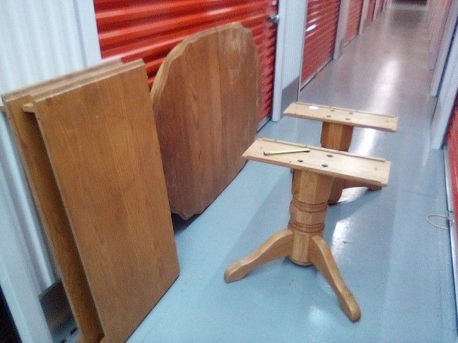 SOLID OAK  Kitchen Table 9 ft X 4 1/2 ft