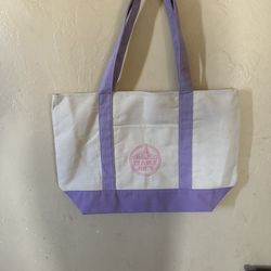 Trader Joes Large Lavender Tote Bag 