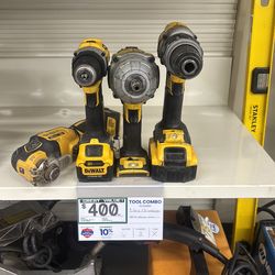 Dewalt 4pc set 6batt & 2 chargers