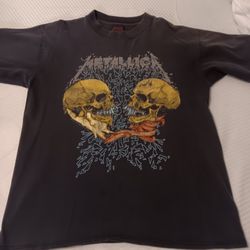 1991 Metallica Sad But True Tshirt Size Large 