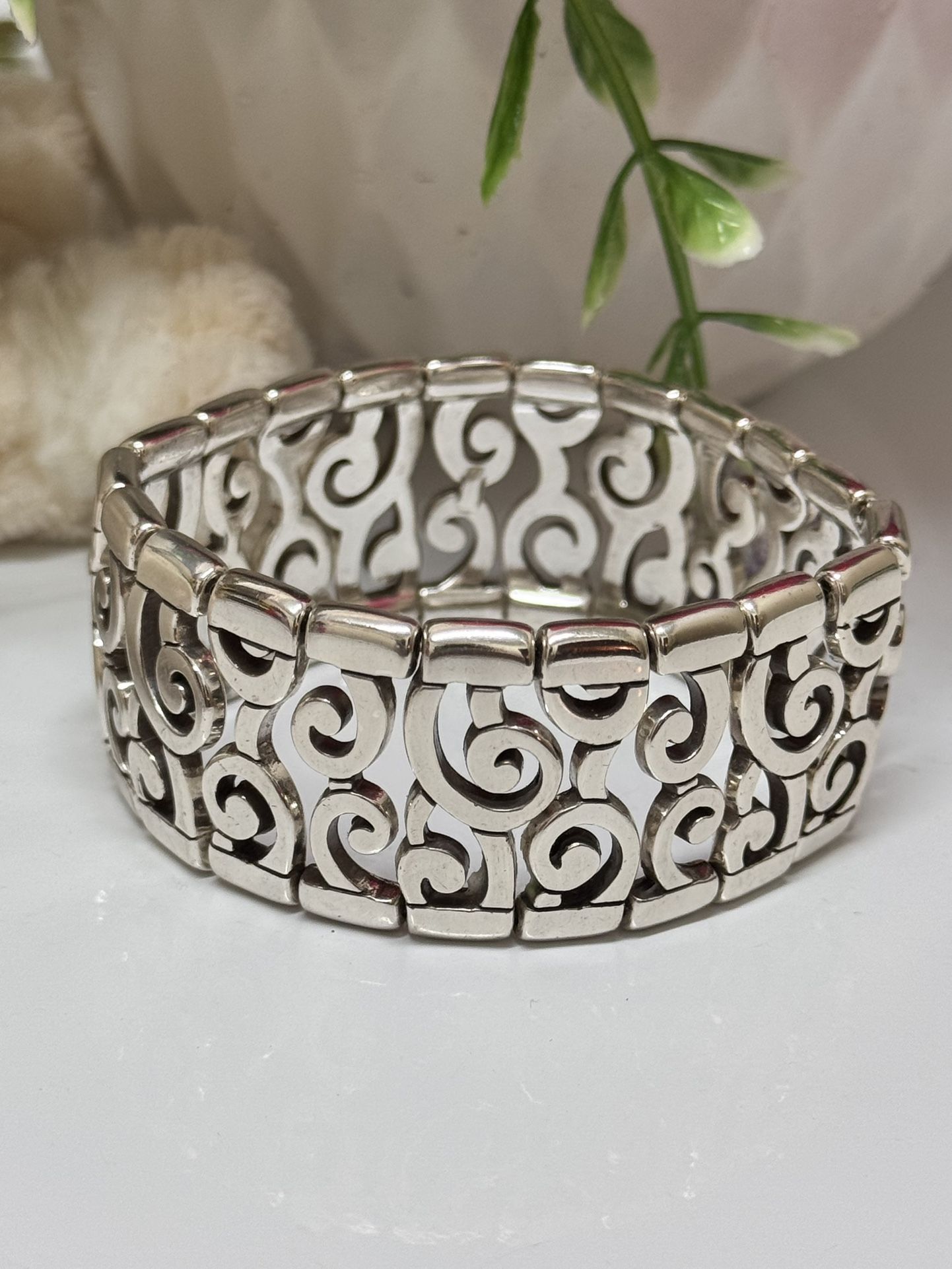 Vintage Brighton Contempo Wide Stretch Bracelet