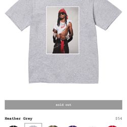 Grey And White Playboi Carti Tees Size L And Xl