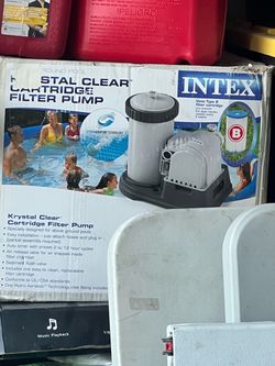 Intex Krystal Clear Cartridge Filter Pump