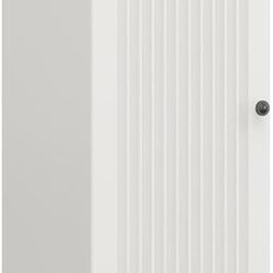 SystemBuild Evolution Kendall Fluted 16" Wide 1 Door Storage Cabinet, White
