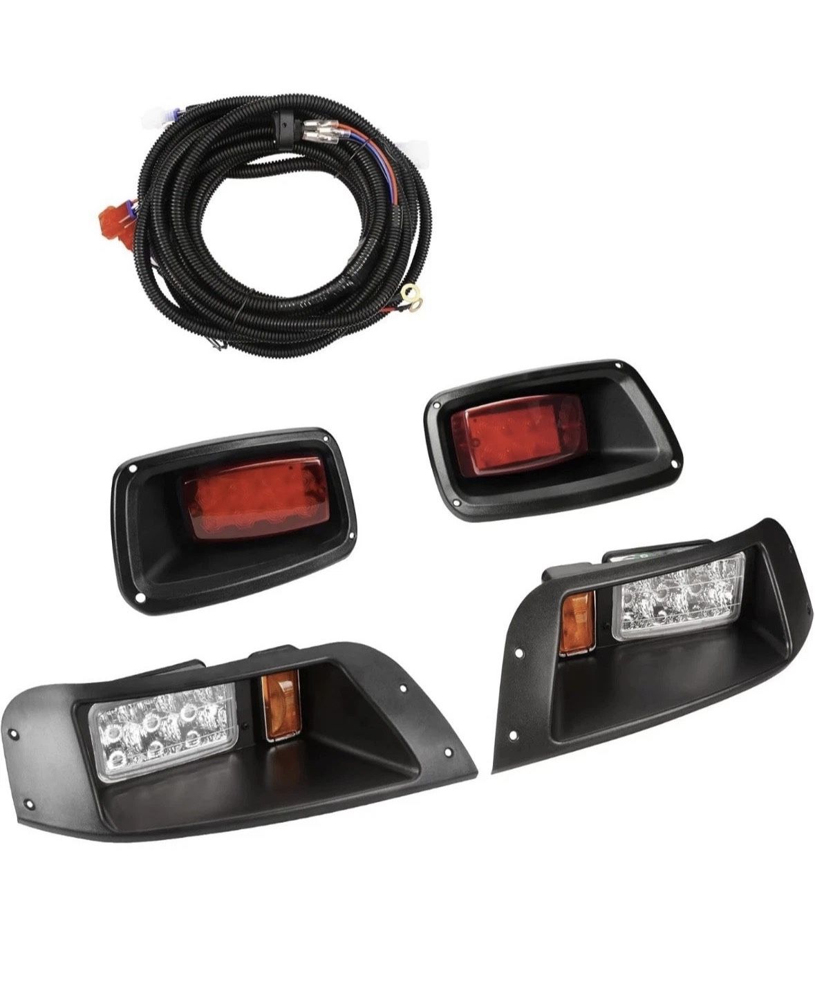 LED Headlight & Tail Light Kit for EZGO TXT 1(contact info removed) Gas & Electric Golf Cart