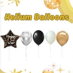 New Year's Helium Balloons