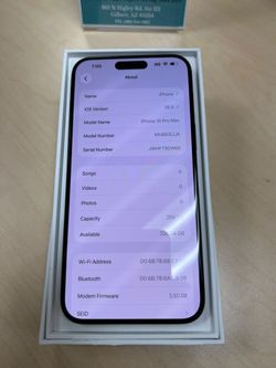 iPhone 15 Pro Max 256GB Unlocked For All Carrier