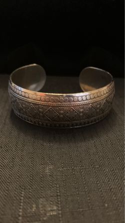 Silvertone cuff bracelet