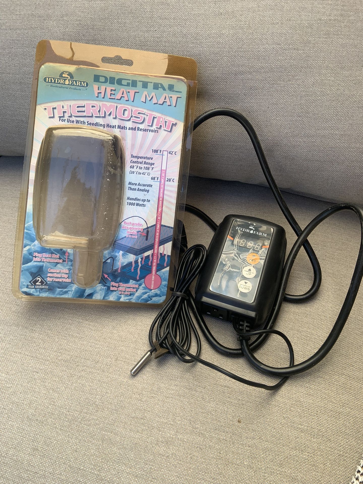 HydroFarm Digital Heat Mat Thermostat (New)