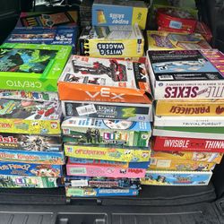 80+ Bulk lot of mixed board games vintage and recent kids adults teen used $3 ea $240 all