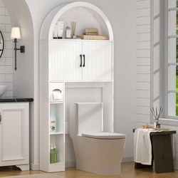 Spurgehom Over Toilet Storage Cabinet, white