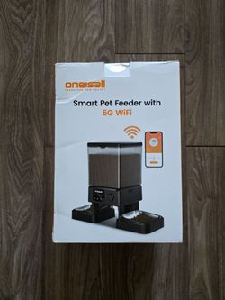 oneisall 5G WiFi Automatic Cat Feeder for 2 Cats