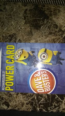 Dave & busters game card 145 game points