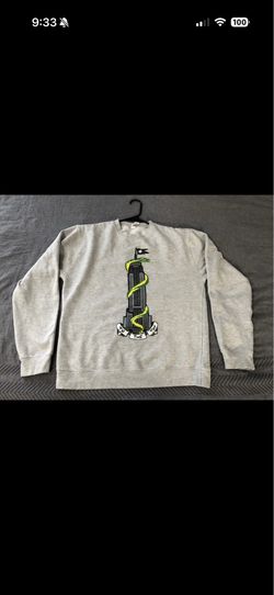 The Empire Snake Crewneck Sweatshirt in Gray - M (Independent Trading Company)