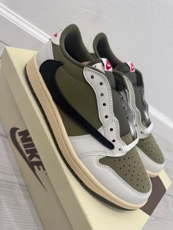 Travis Scott x Air Jordan 1 Low OG “Medium Olive” – Size 8.5, 9, 9.5, 10, 10.5