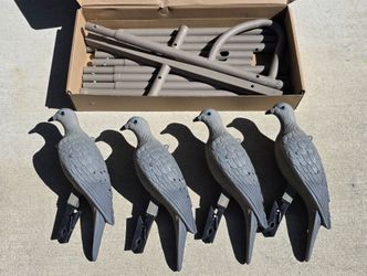 Dove hunting decoys.  Dove tree