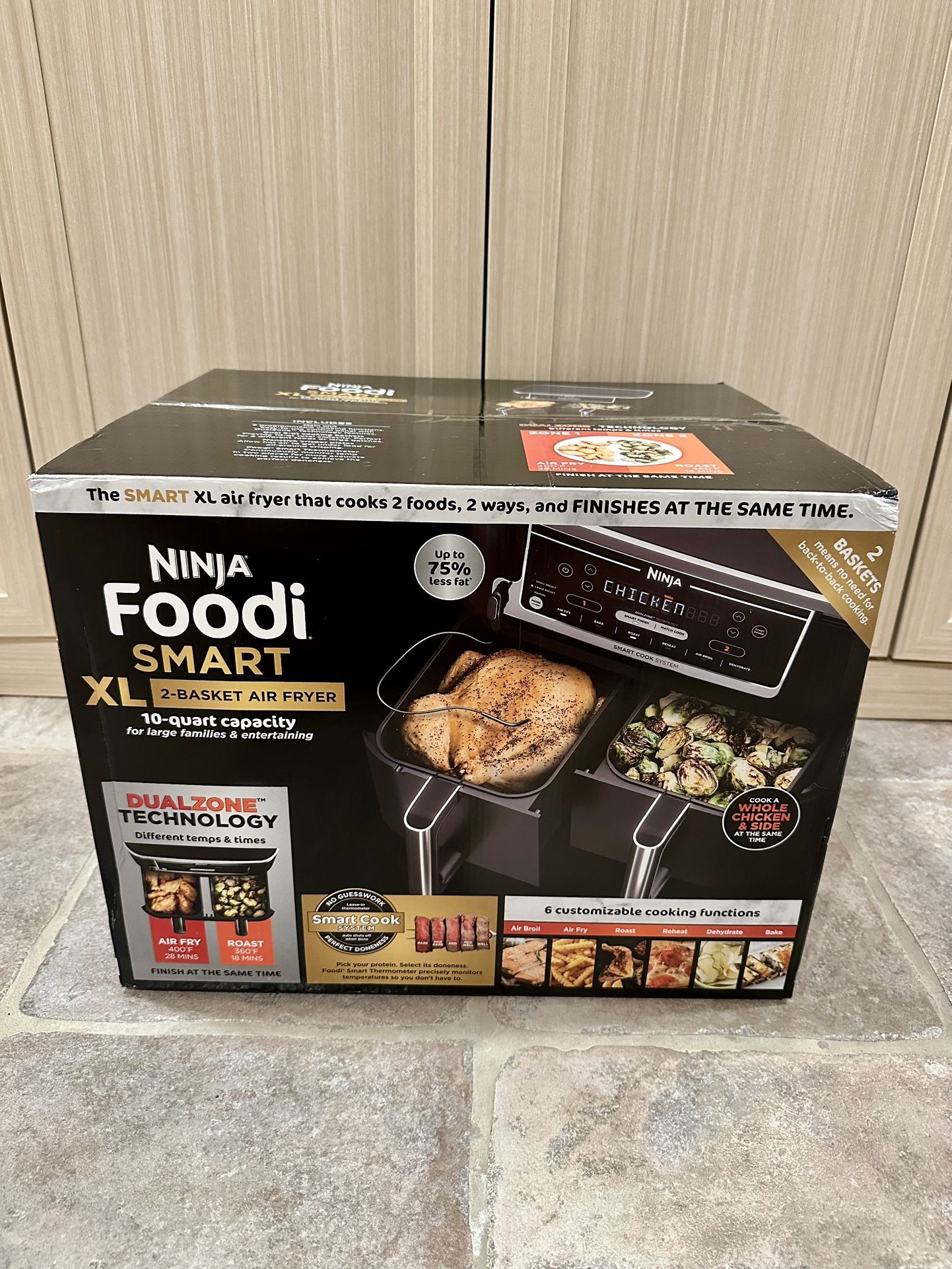 Ninja Foodi XL 10 Qt 2-Basket Air Fryer (DualZone DZ401) – Brand New! 🔥
