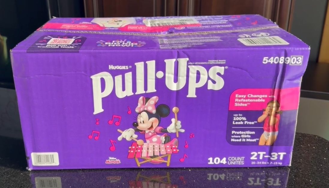 NEW - Huggies Minnie Mouse Pull Ups Sz 2T-3T, 104ct