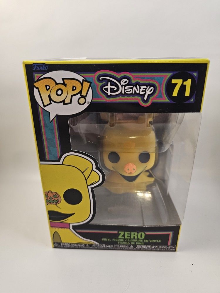 Black Light Nightmare Before Christmas Funko Pop Set Of 4