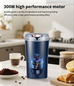 300W High Performance Electric Coffee Grinder – Fast Grinding for Beans, Spices