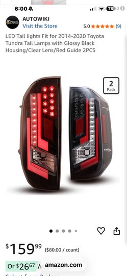 Nissan tundra LED brake lights 2015-2020