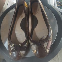 Ladies Coach Flats Size 6.5