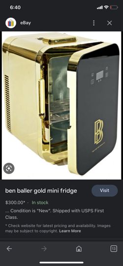 Ben Baller Gold Mini Fridge