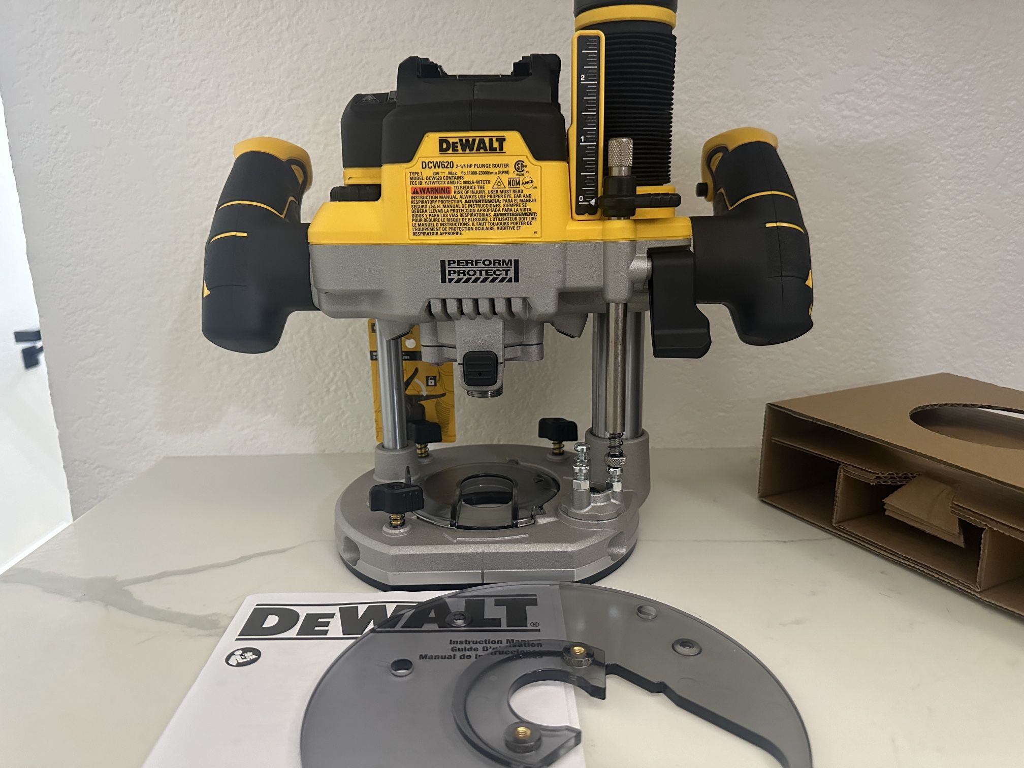 Dewalt 20v XR 1/2” Plunge Router (new)