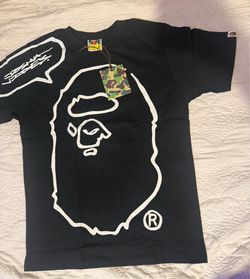 Bape black on white outline medium