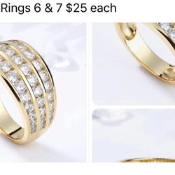 Beautiful Ring - 6 & 7 $25 Each