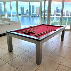 Monaco Pool Table with Dining Top, New In boxes. 