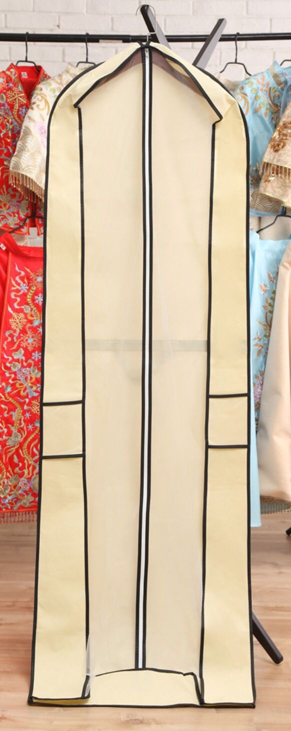 Folding Portable Dual-Purpose Bag Thickened Dust Cover Trailing Wedding Dress Dust Cover