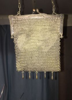 German Silver Change Purse Circa 1930