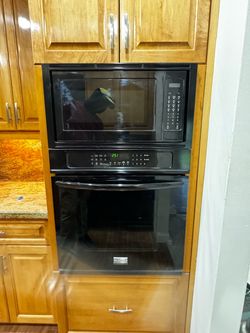 Frigidaire Black Built-In Microwave Wall Oven Combo