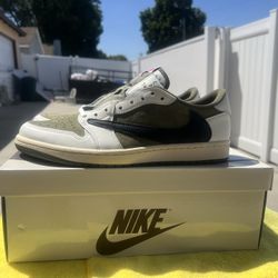 Jordan 1 Low Travis Olive Size 11 Ds 