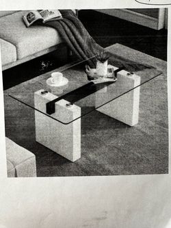 Glass coffee table