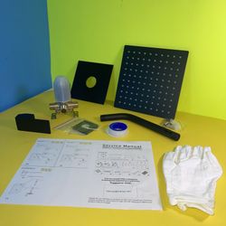 Shower Arm And Rain Shower With Valve