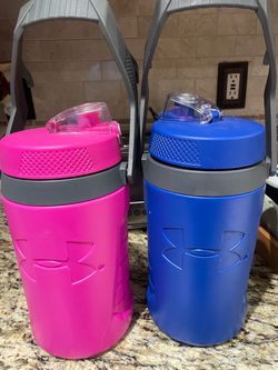 Thermos Under Armour 64 oz Water Jug Bottle Sports Outdoors Camping Flip Top Set