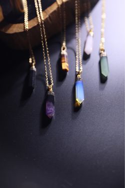 Shop Closing Clearance – 6 Handmade Crystal Necklaces