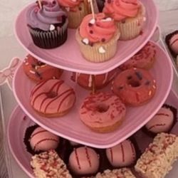 3 Sets  Of Heart Shaped Cake Stand For Creative Wedding, Birthday Party, Candy, Dessert,  High Tea ,Valentines Wedding, Birthday,Easter,Party