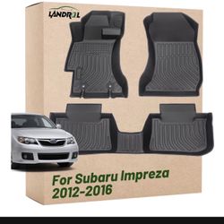 New Landrol Car Floor Mats Replacement for Subaru Impreza 2012-2016/ WRX & WRX STi 2015-2021 Crosstrek 2016-2017/2013-2015 XV Crosstrek (XV/Crosstrek 