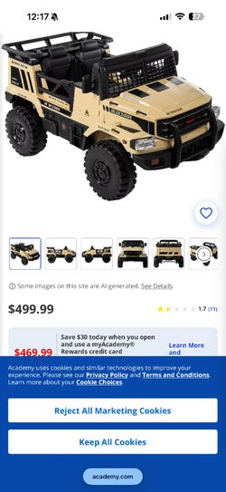 Kids 2-Seater Ride-On Jeep Huffy