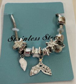 Stainless Steel Charm Bracelet