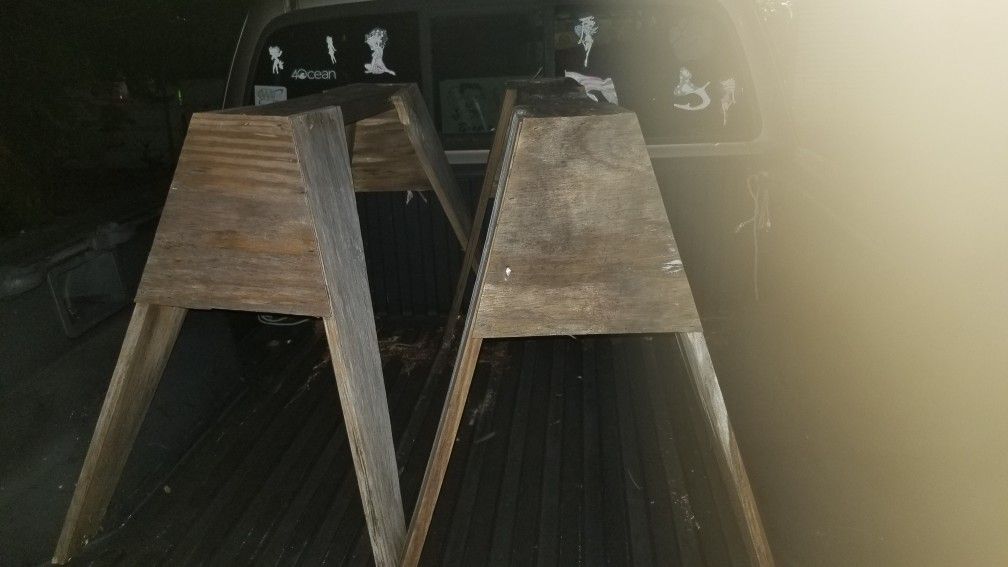 Two Saw Horses