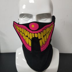 Halloween Mask Neon Mask led mask Scary Mask Light up Mask Cosplay Mask Lights up for Halloween Festival Party